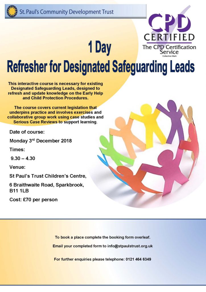 DSL 1 Day Training Poster - December 2018