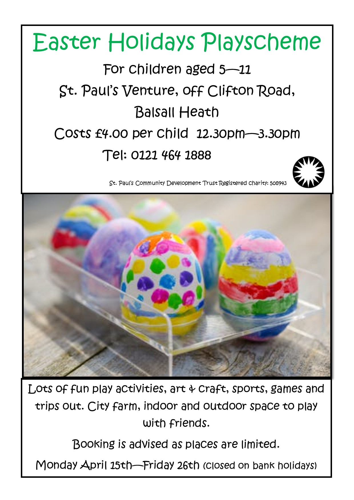 Playscheme Poster Easter 2019