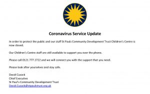 Children Centre Contact Update - Covid19