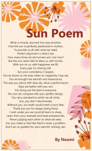 Poem by Children's Centre Parent